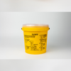 Tenacare Round Yellow Sharps Bin | Biohazard Medical Sharps Container Medical Waste Disposal Bin