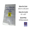Tenacare Biohazard Specimen Transport Pouch with Pocket | Fluid Resistant Lab Bag