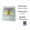 Tenacare Biohazard Specimen Transport Pouch with Pocket | Fluid Resistant Lab Bag