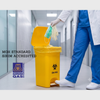 Tenacare PVC Yellow Pedal Bin | Hands-Free Biohazard Clinical Waste Dustbin