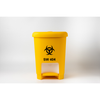 Tenacare PVC Yellow Pedal Bin | Hands-Free Biohazard Clinical Waste Dustbin