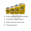 Biopak Yellow Sharp Bin Cube | Biohazard Medical Sharps Container Medical Waste Disposal Bin For Laboratories, Hospitals, & Clinics