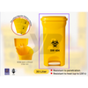 Tenacare PVC Yellow Pedal Bin | Hands-Free Biohazard Clinical Waste Dustbin