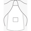 Tenacare Hospital Kitchen Blue Apron | Poly-Cotton Food Prep Apron | Apron Biru Dapur Hospital | Apron Penyediaan Makanan Poli-Kapas