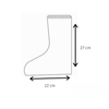 Tenacare Disposable Boot Cover | Fluid & Water Resistant Non-Woven Shoe Cover