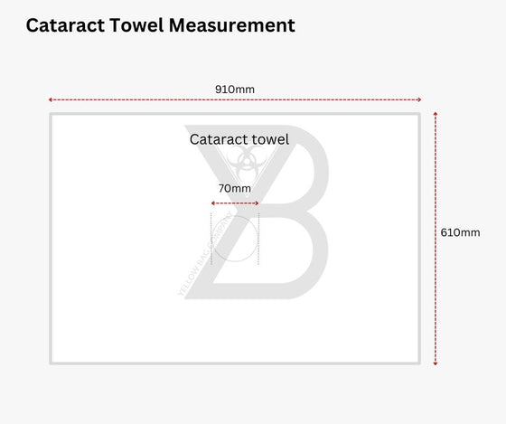 Hospital White Cataract Towel