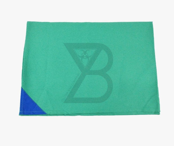 Hospital Green Dressing Towel with Blue Mark