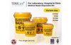 Tenacare Round Yellow Sharps Bin | Biohazard Medical Waste Container