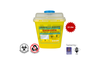 Biopak Yellow Sharp Bin Cube | Biohazard Medical Sharps Container Medical Waste Disposal Bin For Laboratories, Hospitals, & Clinics