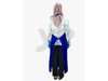 Blue Hospital Kitchen Apron Poly-Cotton Free Size for Food Prep | Apron Biru Dapur Hospital Poli-Kapas Saiz Bebas Penyediaan Makanan