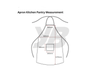 White Hospital Ward Apron Poly-Cotton Free Size for Nurses and Caregivers | Apron Putih Wad Hospital Poli-Kapas Saiz Bebas untuk Jururawat dan Penjaga