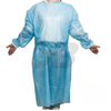 yellow protective clinical gown